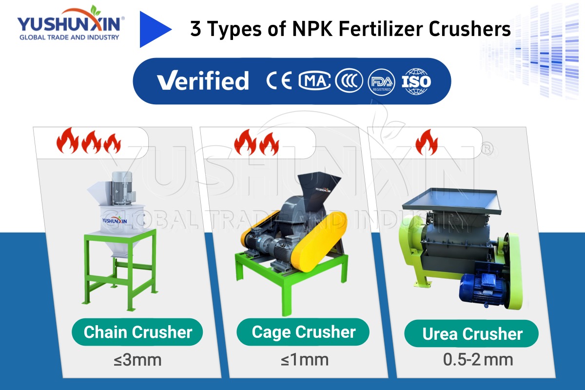 3 Types of NPK Fertilizer Crushers